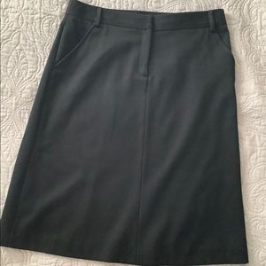 J. Crew black wool pencil skirt